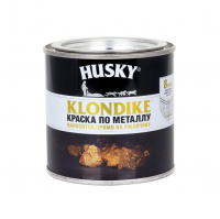 Краска по металлу Husky Klondike с молотковым эффектом, темно-коричневая (0,25 л)