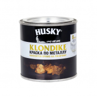 Краска по металлу Husky Klondike с молотковым эффектом, черная 0,25 л