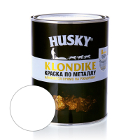 Краска по металлу HUSKY-KLONDIKE глянцевая RAL 9003 белая 0,9 л 