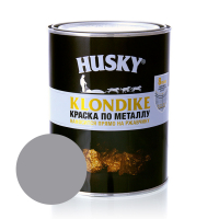 Краска по металлу HUSKY-KLONDIKE глянцевая RAL 7004 светло-серая 0,9 л