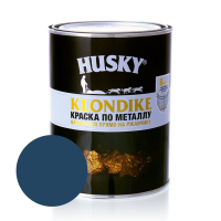 Краска по металлу HUSKY-KLONDIKE глянцевая RAL 5001 темно-синяя 0,9 л