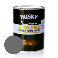 Краска по металлу HUSKY-KLONDIKE глянцевая RAL 7005 серая 0,9 л