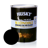 Краска по металлу HUSKY-KLONDIKE глянцевая RAL 9005 черная 2,5 л