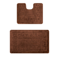 Набор ковриков для ванной Confetti maximus 50х80/40х50см,темн.бежевый 