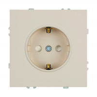 Розетка Stekker Эмили 1-местная с/з скрытой установки без рамки, кашемир (RST16-5110-08)