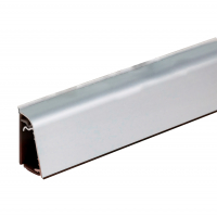 Плинтус для столешницы алюминиевый 32х20 мм 3,05 м, Серебро