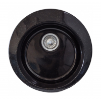 Мойка каменная SimGran S-1 ø495, черный