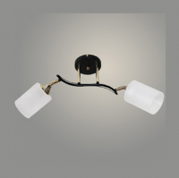 Люстра Росток 11305-2/2 2х60Вт Е27, черный/золото