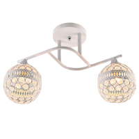 Люстра 2 плафона XA1585/2 WH+CR белый/хром