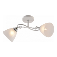 Люстра 2 плафона XA1601/2 WH+CR белый/хром