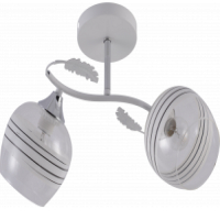 Люстра 2 плафона XA1639B/2 WH+CR белый/хром
