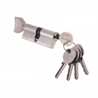 Цилиндровый механизм (личинка) 80 мм DAMX NW80(35W/45) SN, ключ/вертушок, матовый никель