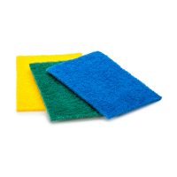 Губки абразивные Рыжий кот 10х14 см 3 шт