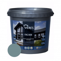 Краска Veres Facade для деревянных фасадов акриловая матовая, голубой туман 9,0 л