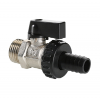 Кран дренажный Valtec 1/2" со съемным пластиковым штуцером