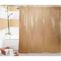 Штора для ванной Zalel 3D 180х180 см, коричневая