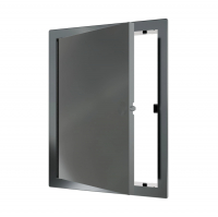 Лючок пластиковый 15х20 см нажимной, серый (L1520N Gray)