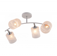 Люстра Росток XA1641A/4 WH+CR 4х60Вт Е27, белый/хром