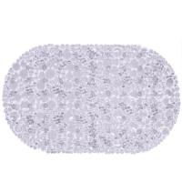 Коврик для ванной противоскользящий AQUA-PRIME Линза 36х69 см, прозрачный