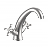 Смеситель для умывальника ESKO Astana AA26S, нержавеющая сталь