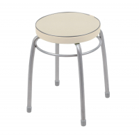 Табурет Nika Фабрик 1 круглый, слоновая кость (ТФ01/СК)