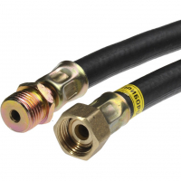 Шланг газовый армированный черный 1/2" гайка/штуцер (4 м)