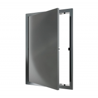 Лючок пластиковый 20х30 см нажимной, серый (L2030N Gray)