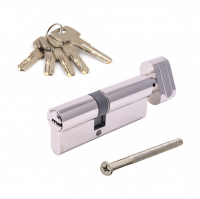 Цилиндровый механизм (личинка) Apecs SM-80(35/45С)-Z-С-Ni с вертушком, никель