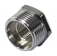 Футорка 3/4" х 1/2", хром