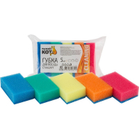 Губки для посуды Рыжий кот  Стандарт 5 шт