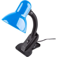 Светильник настольный Включай DL-2  на прищепке 60Вт Е27, синий