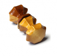 Ручка-кнопка граненная,деревянная(Палисандр)