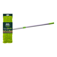 Швабра для пола Флеттер Master FRESH ручка телескоп, насадка МИКРОФИБРА длинный ворс