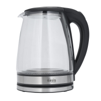 Чайник электрический Oasis K-8GS 2,0 л,металл/стекло