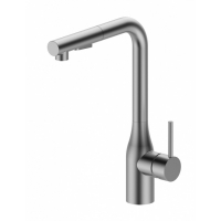 Смеситель для кухни Vieir V15053G с выдвижным изливом, графит