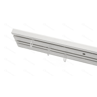 Карниз Волшебная палочка 3-х ряд прямой 2,6м,Белый