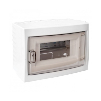 Бокс пластиковый 8 модулей Bylectrica ЩРН-П-8 навесной с дверцей, опломбировка