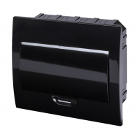 Бокс TDM ЩРВ-П-10 модулей встраиваемый, пластиковый IP41, антрацит (SQ0902-1003)