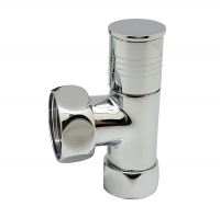 Кран для полотенцесушителя угловой 3/4"х1" г/г (2 шт)